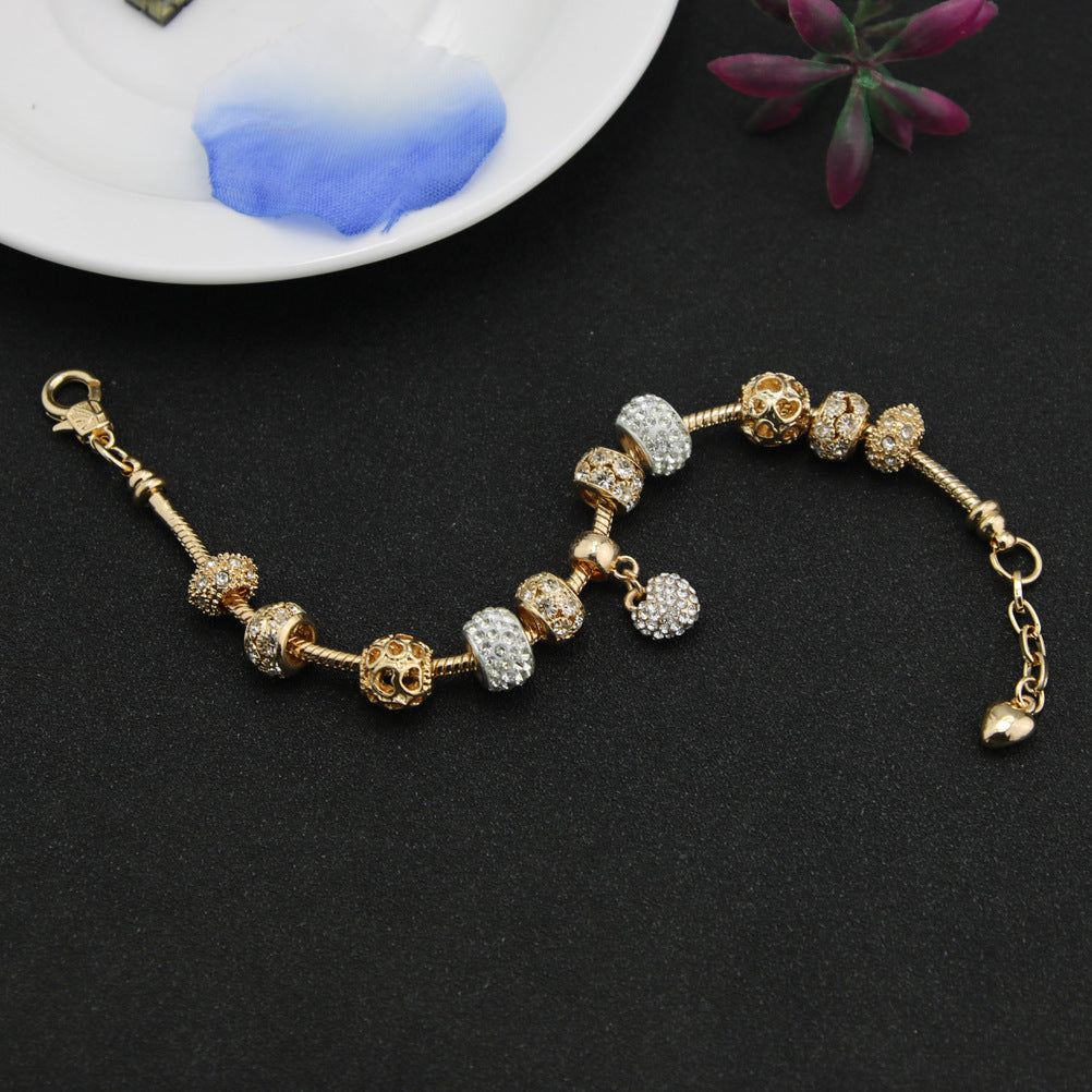 Golden Harmony Beaded Bracelet