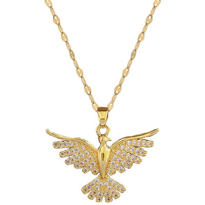 Phoenix Wings Zircon Necklace