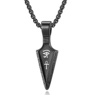 Horus Eye Spear Necklace - eleganto