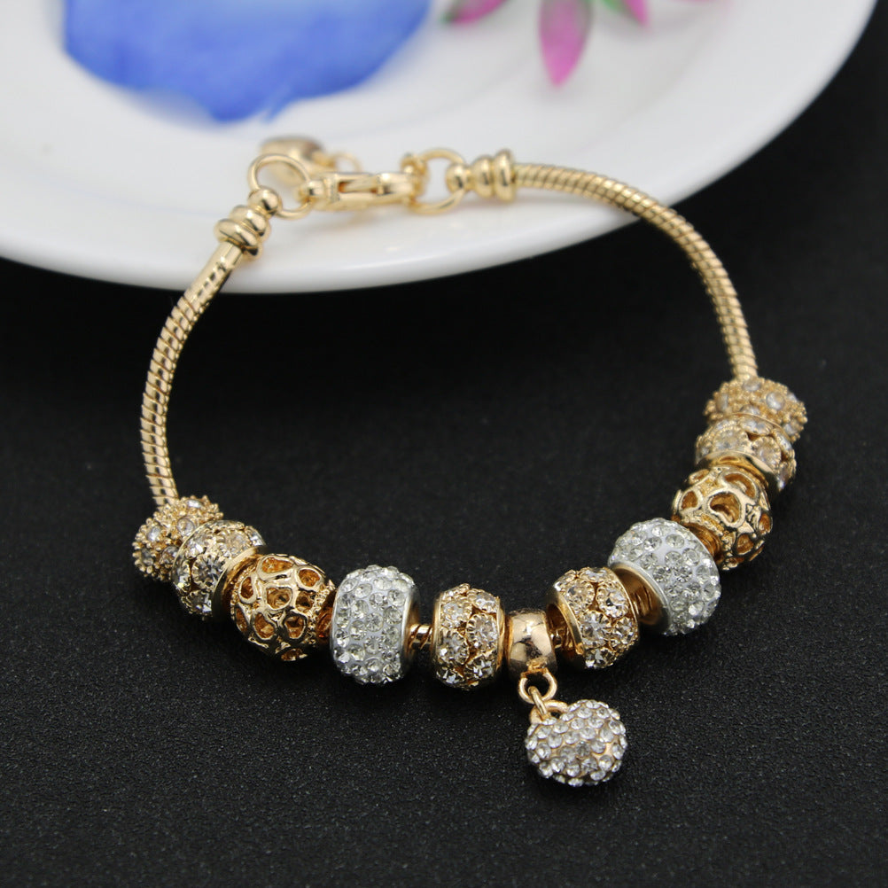 Golden Harmony Beaded Bracelet