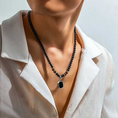 Geometric Beads Choker Necklace
