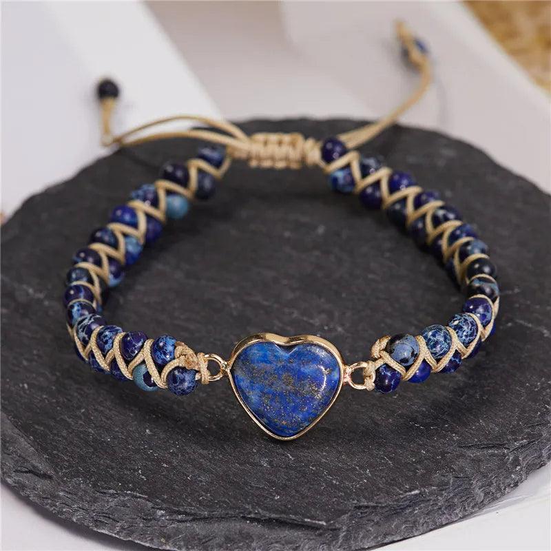 Jasper's Energy Heart Bracelet - eleganto