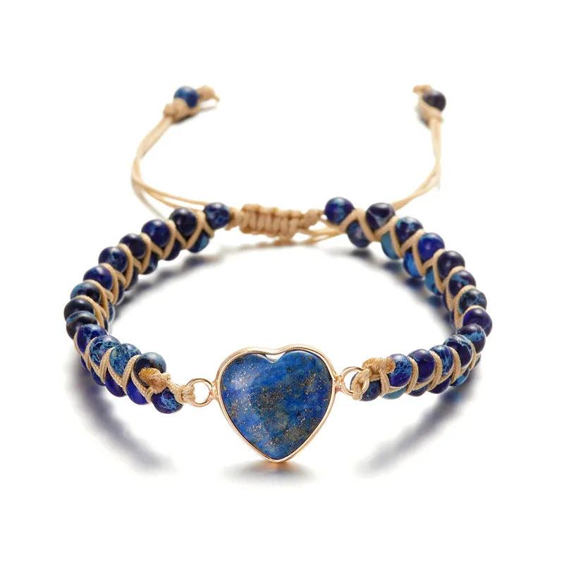 Jasper's Energy Heart Bracelet - eleganto