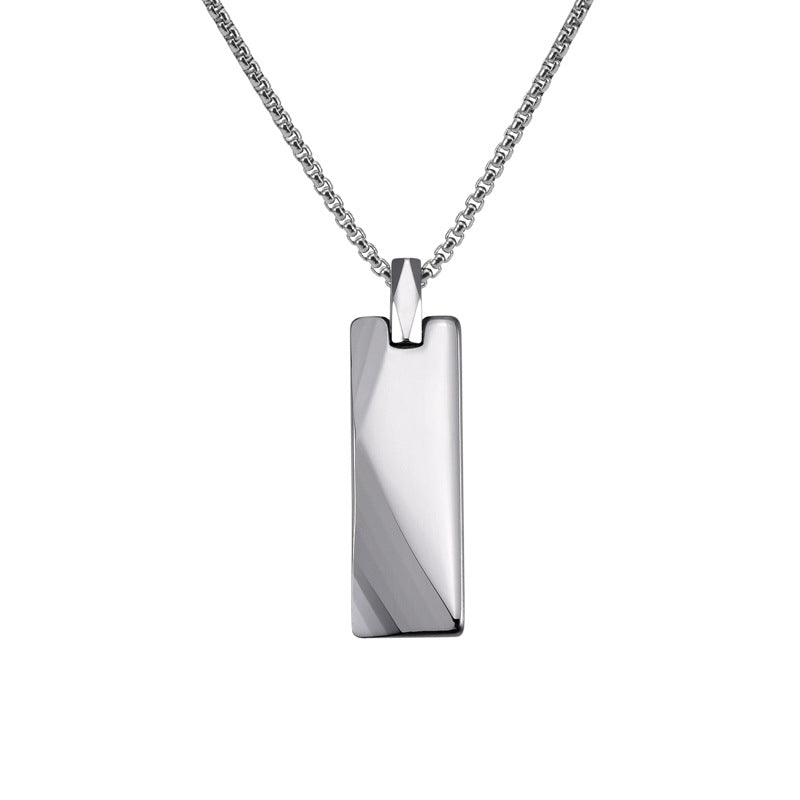 Geometric Rectangle Pendant