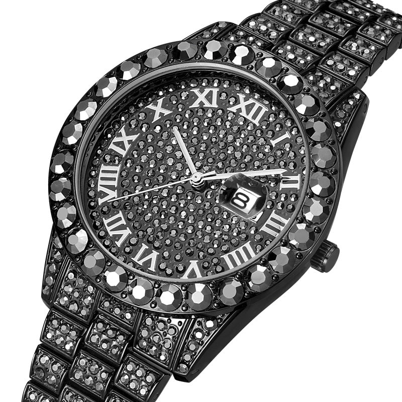 Icy Diamond Quartz Watch