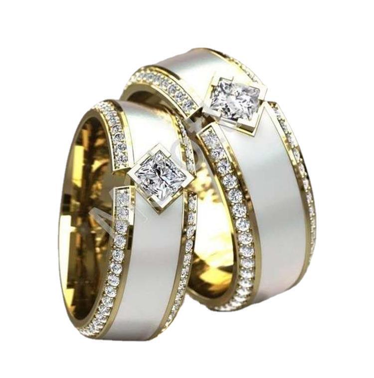 Golden Zircon Graceful Ring - eleganto