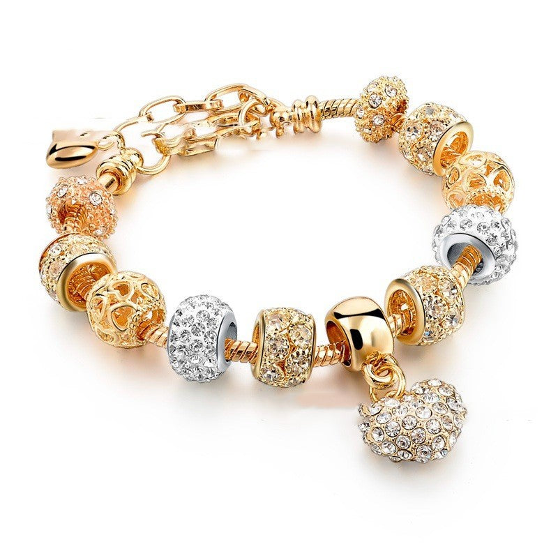 Golden Harmony Beaded Bracelet