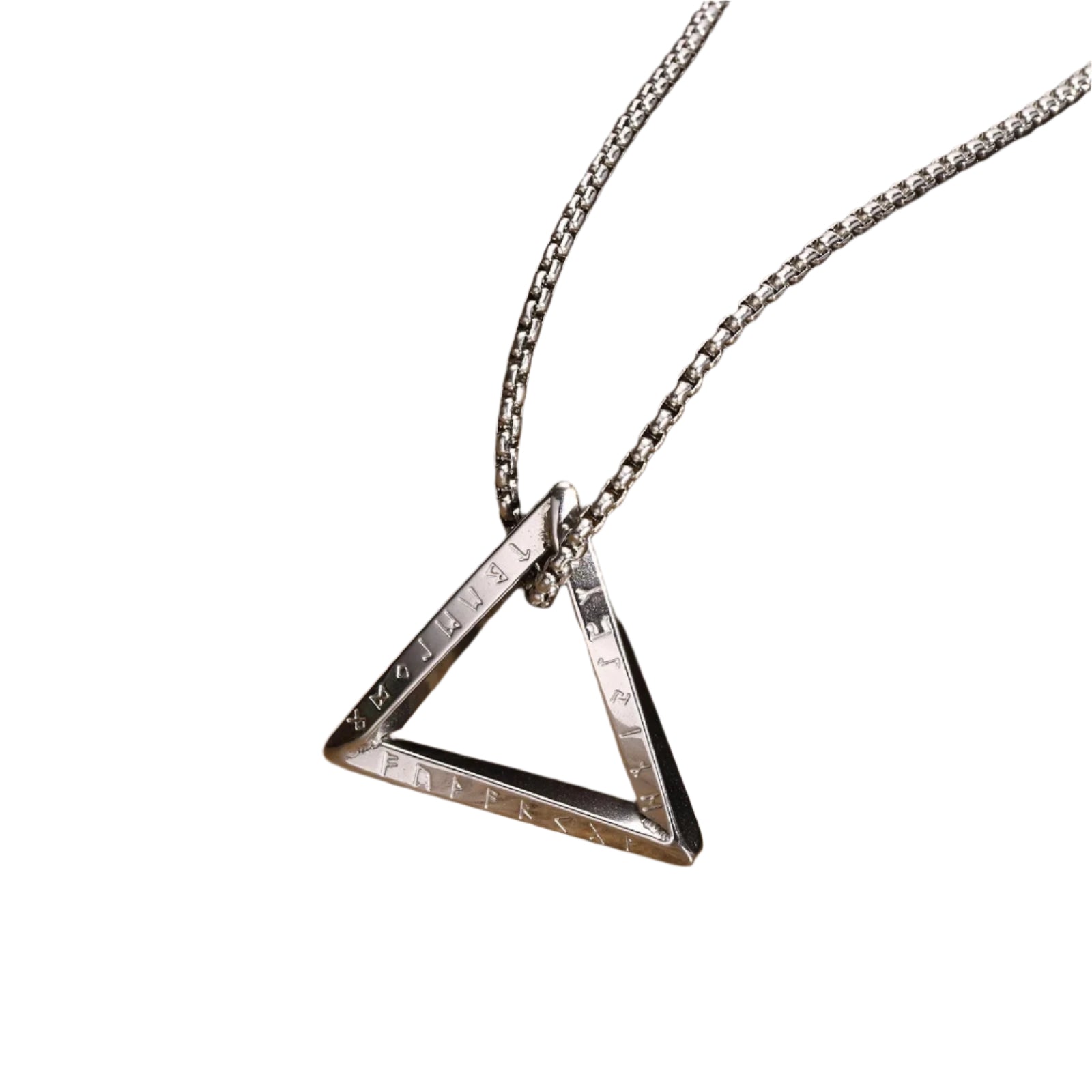 Viking Rune Triangle Pendant – eleganto