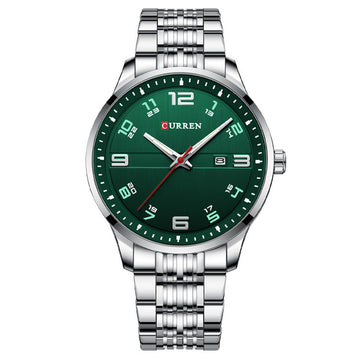 silver & green