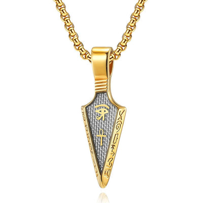 Horus Eye Spear Necklace - eleganto