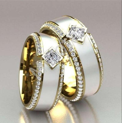 Golden Zircon Graceful Ring - eleganto