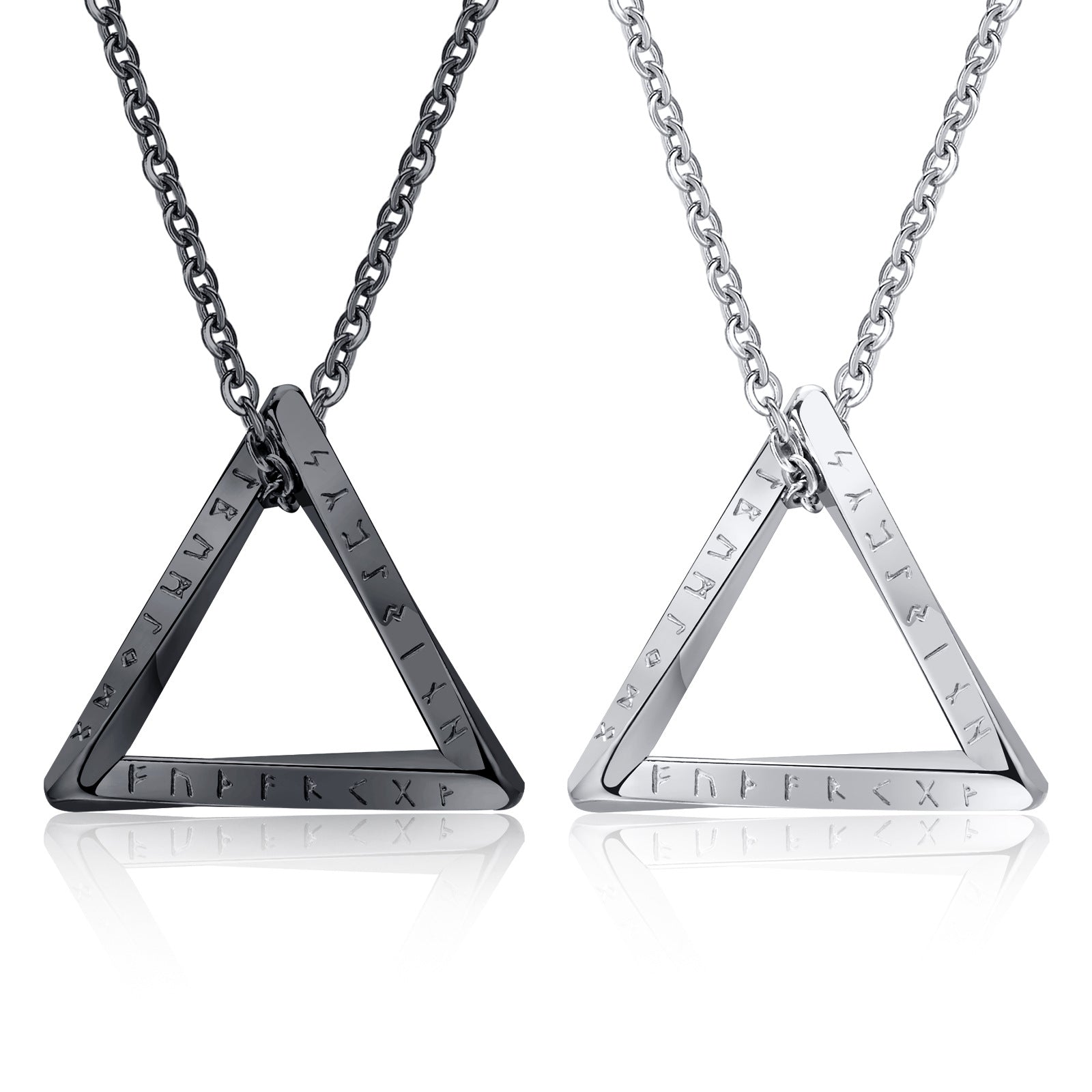 Dimond Triangle Rune Viking Rune Triangle Pendant – eleganto