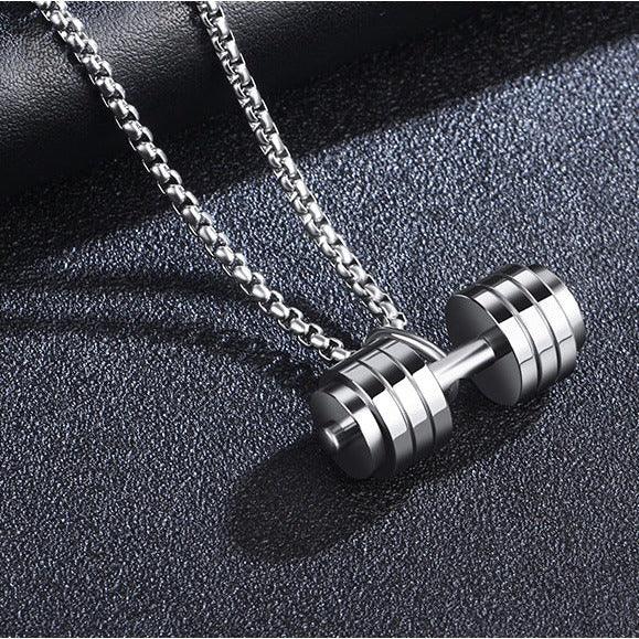 Dumbbell Necklace for Men - eleganto