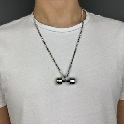 Dumbbell Necklace for Men - eleganto